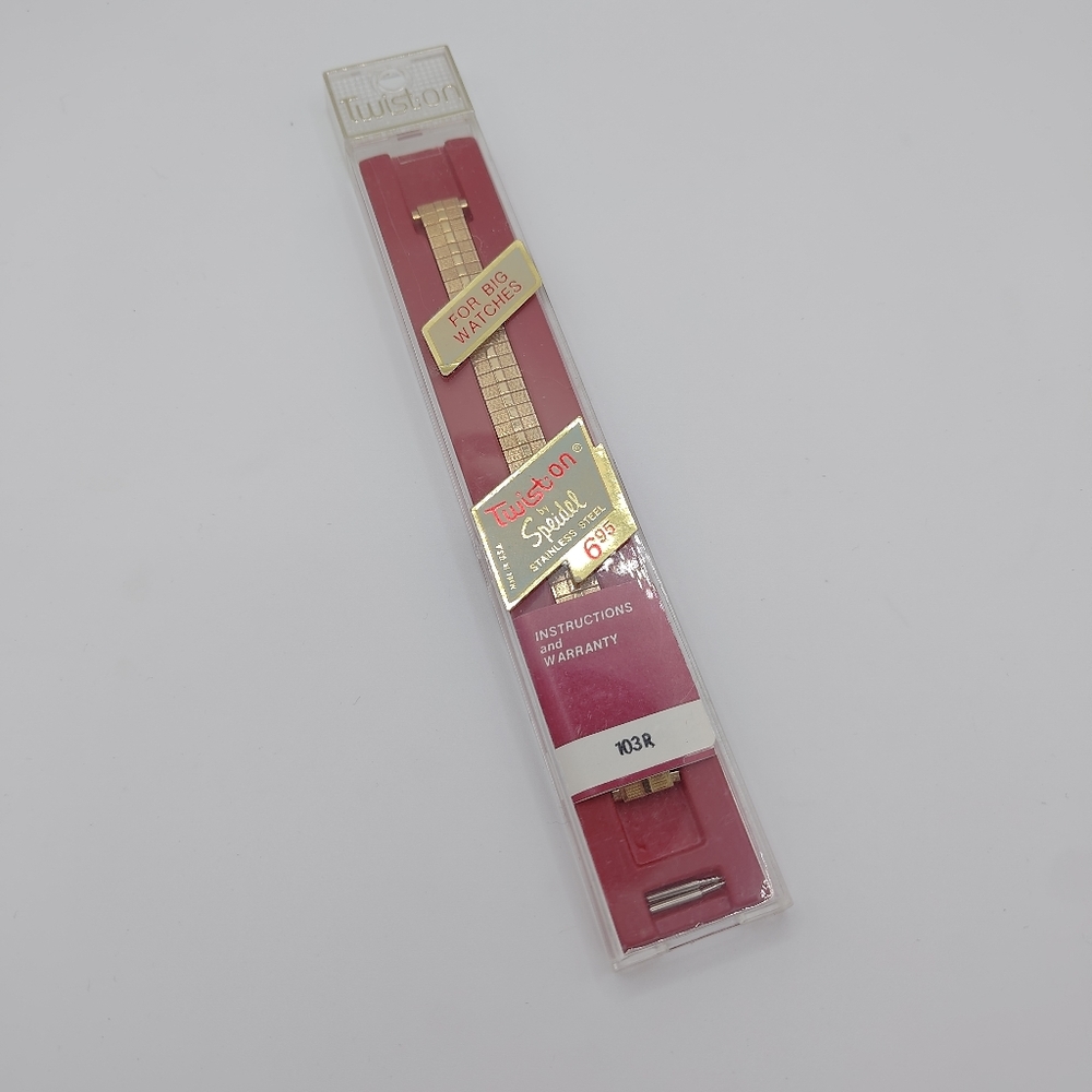 Vintage Gold Tone Speidel Watch Band
